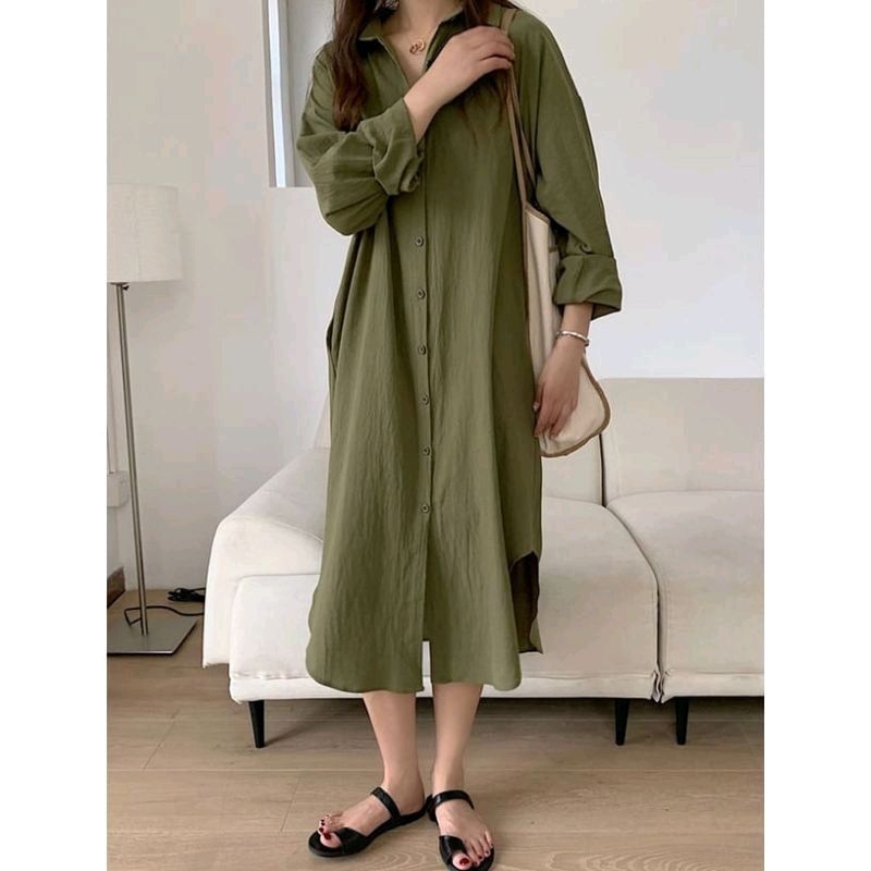 Tunik Crincle Airflow Premium// Tunik krincel oversize//Atasan wanita kekinian//Pakaian wanita model Blouse terbaru