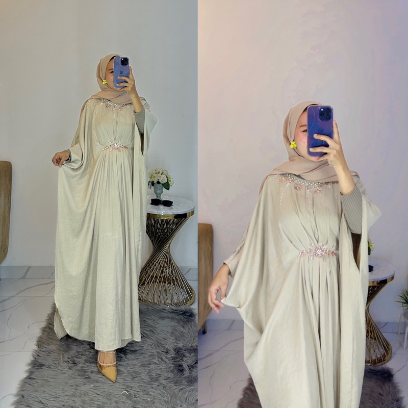 kaftan polos payet