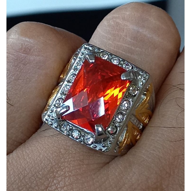 cincin merah siam kating kotak