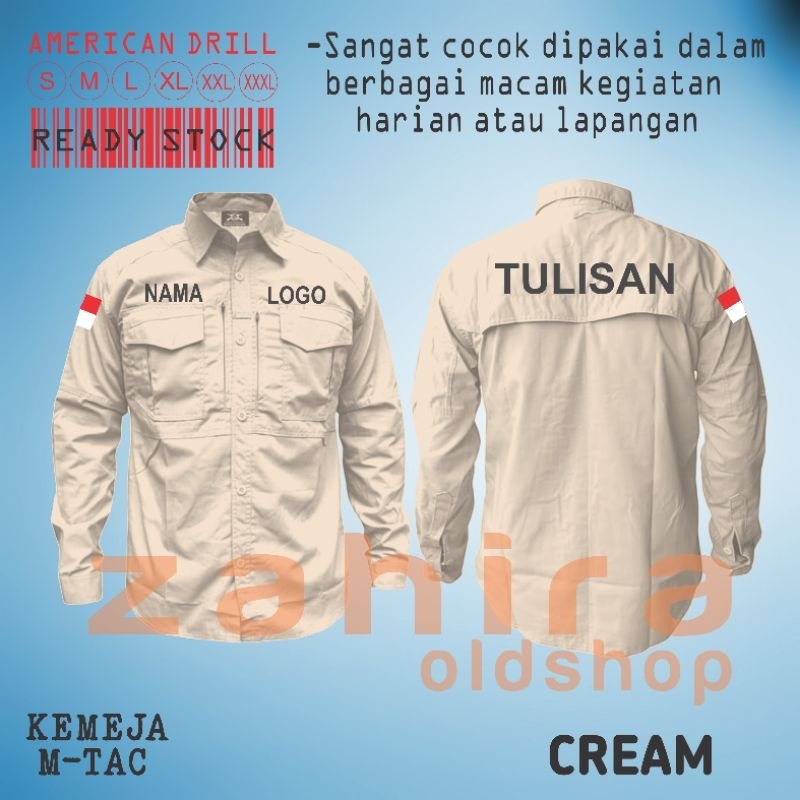 Kemeja Tactical M-TAC Kemeja Tactical Outdoor Kemeja Lapangan Kemeja Tactical Bordir custom
