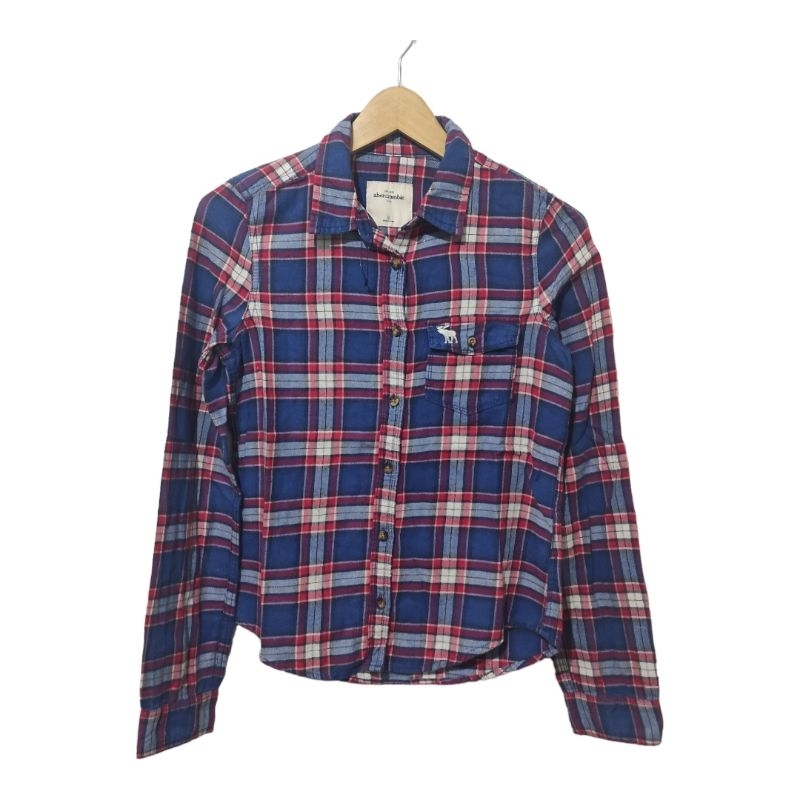 Flannel shirt Abercrombie kids XL wanita