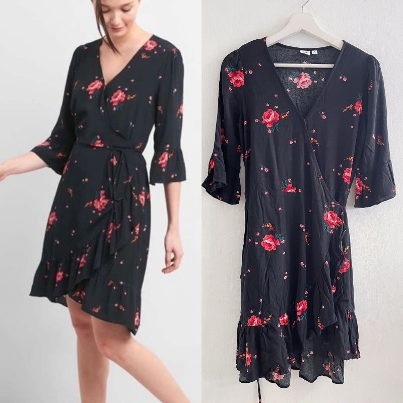 GAP kimono flower print dres