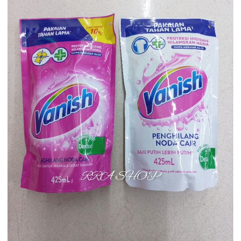 Vanish refil 425ml pink/white penghilang noda cair