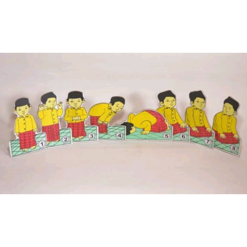 Maket Sholat Mainan Berdiri