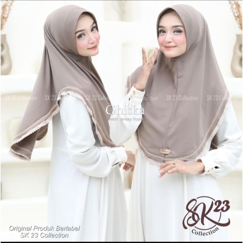 Jilbab bergo hijab instan GHISKA RENDA ORI SK23 COLLECTION