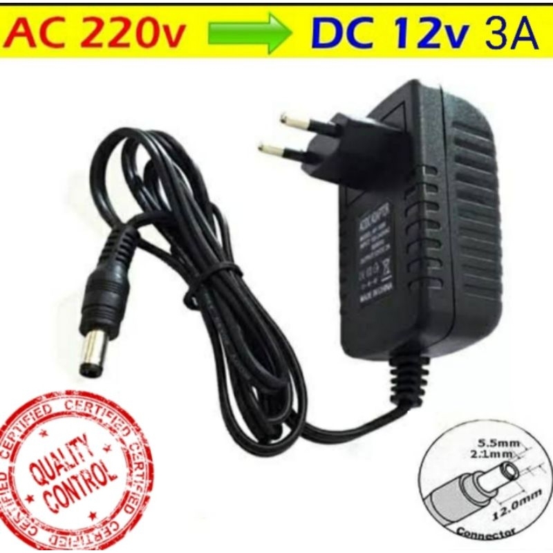 Adaptor 12 Volt bawaan ONT dan STB 12V 2A 12V 1A 12V 3A Original