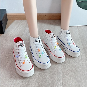 Sepatu Putih Perempuan Unik Terbaru Sneakers Cewek Kasual Sepatu Wanita Korean Style SP-247