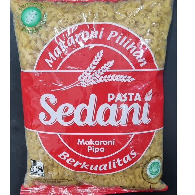 

Sedani Makaroni Spiral/Pipa/Kerang Bag 1kg