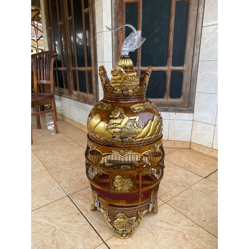 Sangkar perkutut Ukir Full Semar