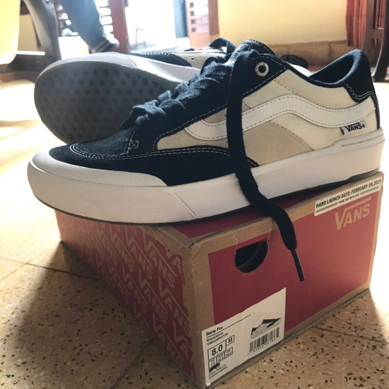 Vans Berle Pro - White Black US8