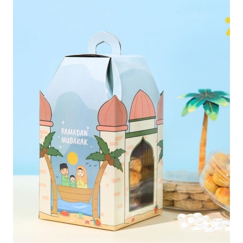 

Dus kue kering Lebaran / kotak Idul Fitri / kotak hamper / dus parcel / packaging Lebaran / dus hampers Idul Fitri