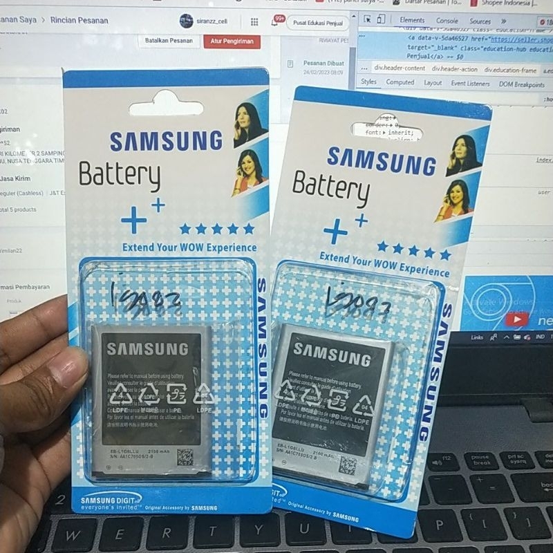 baterai samsung I9082 grand duos  / grand neo PLUS  / i9060  / 9060I EB535163LU  batre original oc