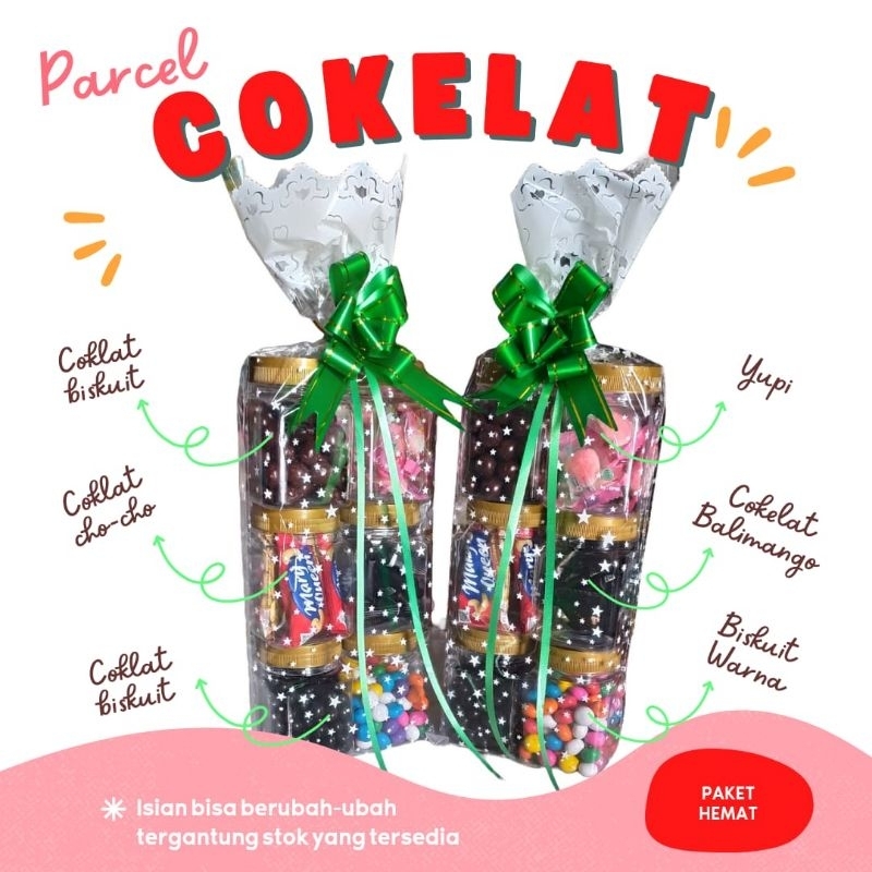 Parcel ROKA Permen Coklat 6 Toples Termurah /PARCEL LEBARAN/PARCEL COKLAT ROKA