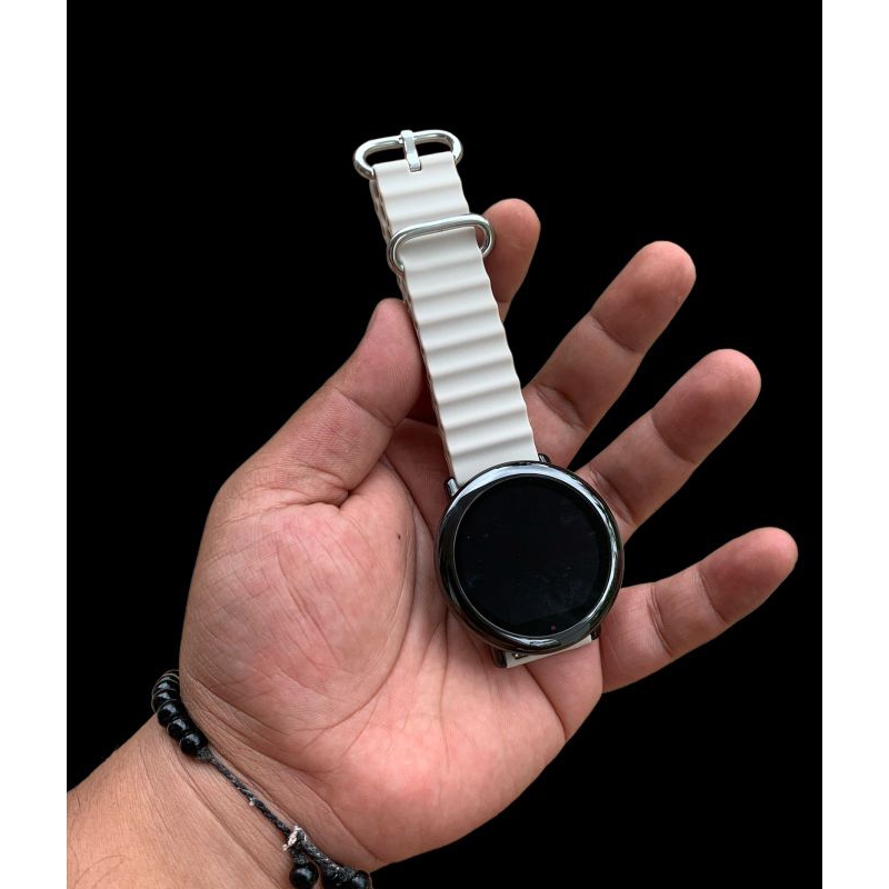 Strap Tali Jam Tangan Silicon New model Smart watch baige 22mm