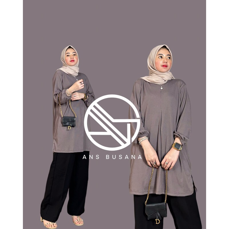 TUNIK KNIT BY ANS BUSANA / tunik wanita