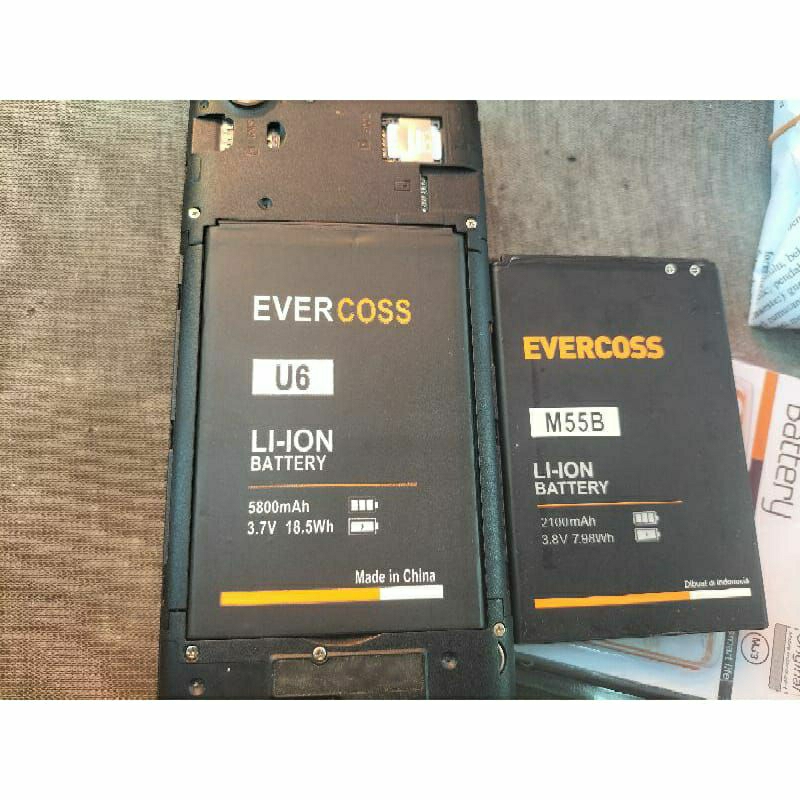 Baterai Evercoss M60 U6 M6 U6C M6A Original 100%