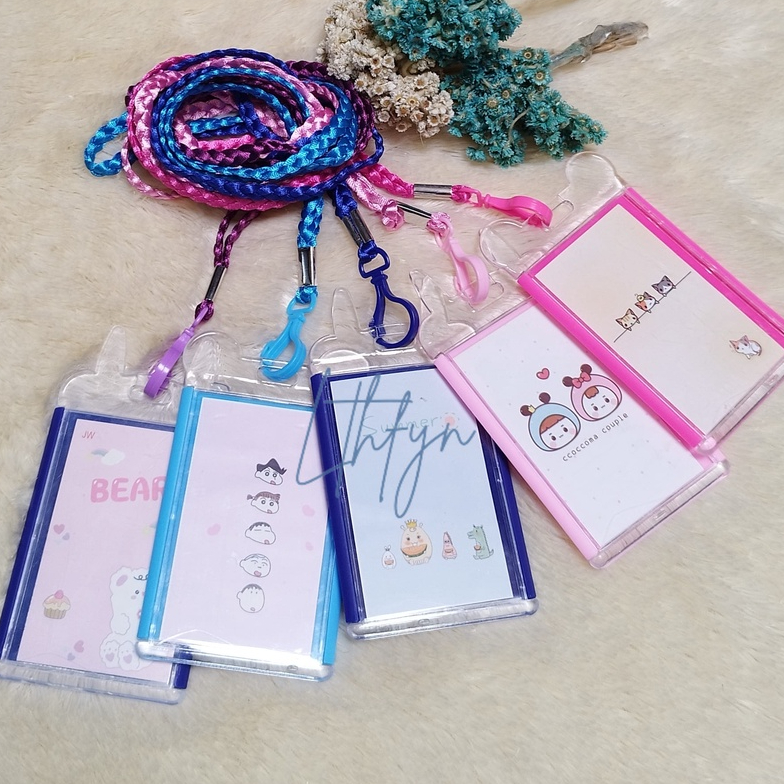 GANTUNGAN TALI KARTU AKSES KANTOR / MRT / BUSWAY // LANYARD CARD HOLDER MOTIF
