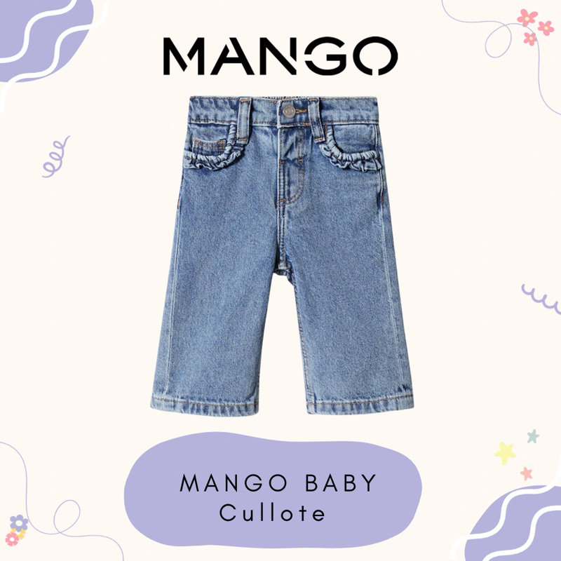 MANGO BABY - Cullote / Celana Kulot Anak / Celana Kulot Jeans Anak / Celana Kulot Knit Anak / Mango 