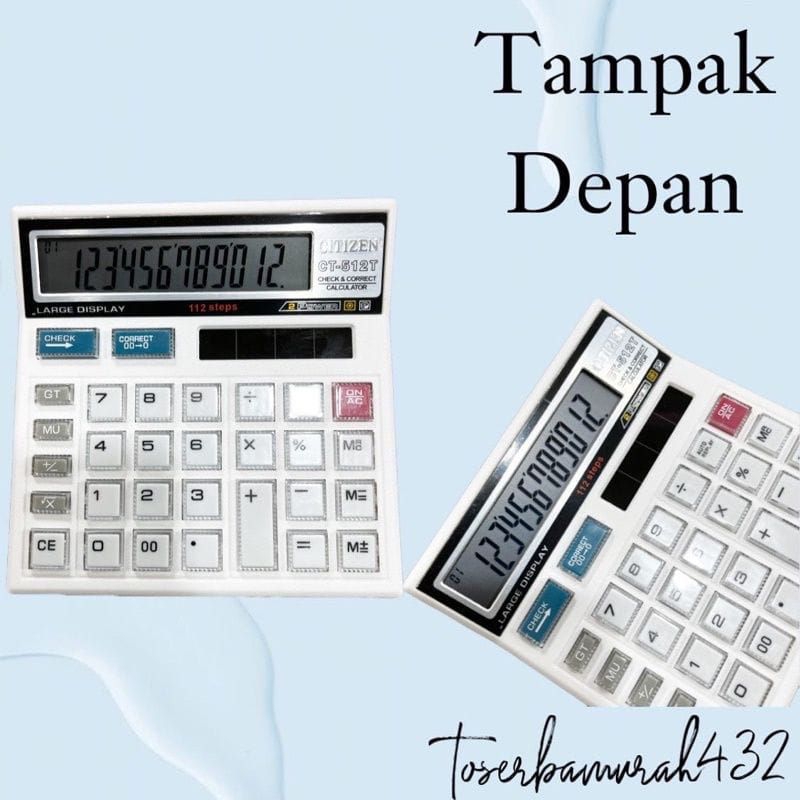 

KALKULATOR Ctizen CT 512T 12 DIGIT BESAR