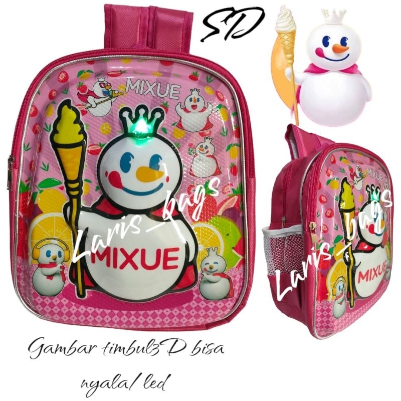 tas anak sekolah mixue/tas anak tk mixue timbul/tas anak sd mixue timbul led/tas anak ransel perempuan/tas anak sekolah tk/tas anak terlaris/tas anak murah