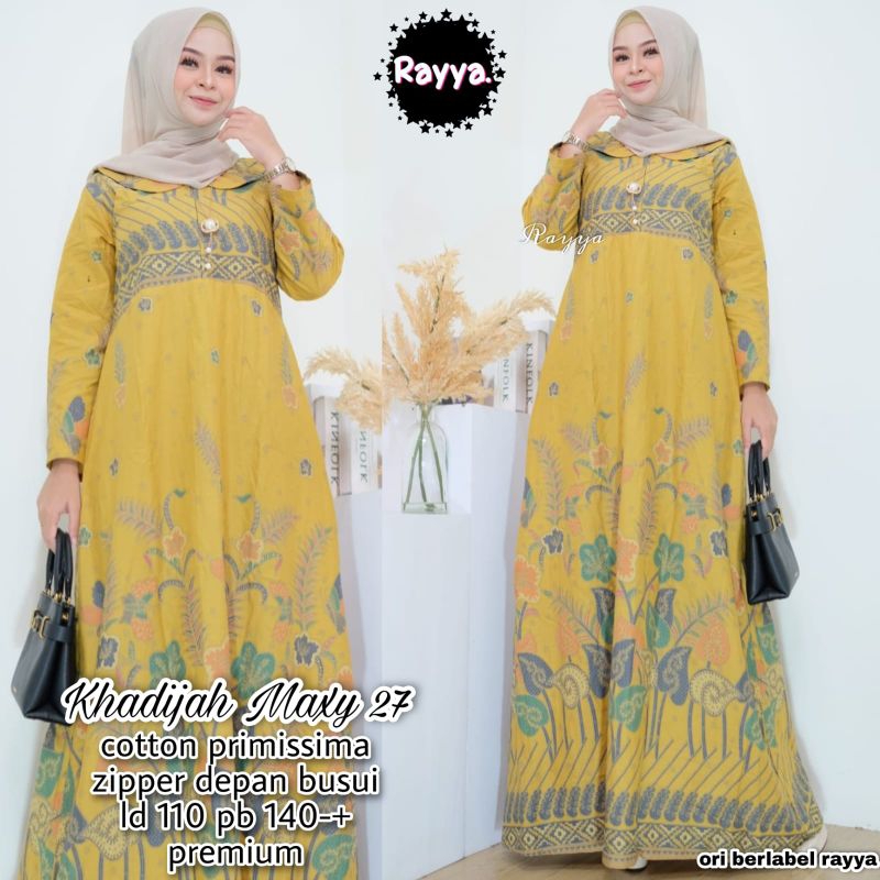 Gamis katun Khadijah maxy batik solo gamis batik