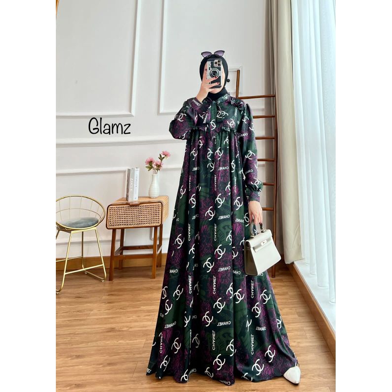 GLZ MARZIAA 100 LONG DRESS BANGKOK DRESS SILK PREMIUM GAMIS SUTRA LEBARAN PESTA