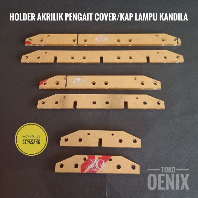 holder akrilik conector pengait penghubung cover/cap lampu kandila lampu aquarium