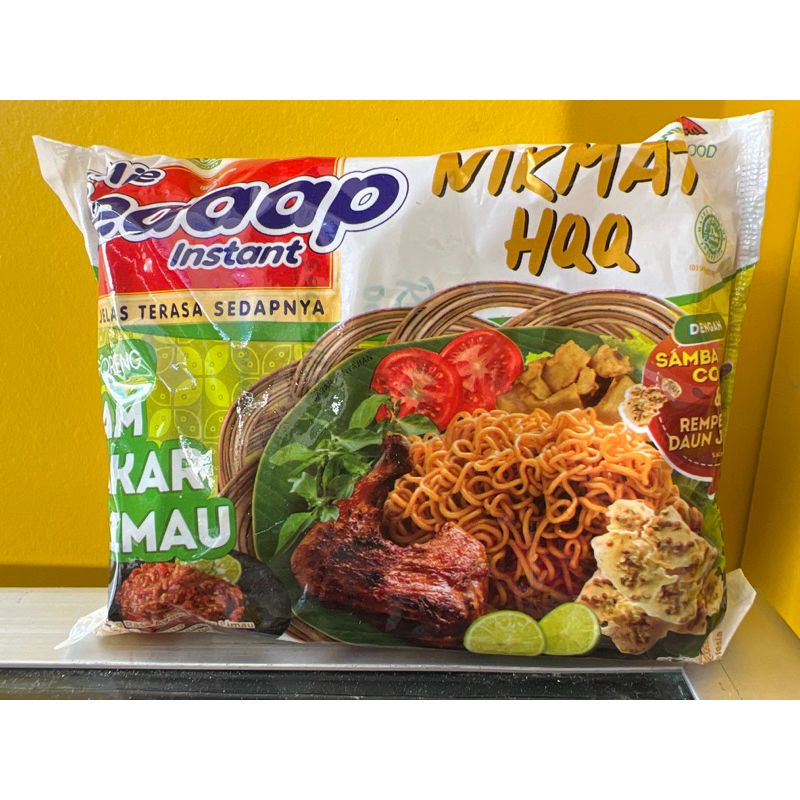 Mie Instan Sedap Goreng Ayam Bakar Limau