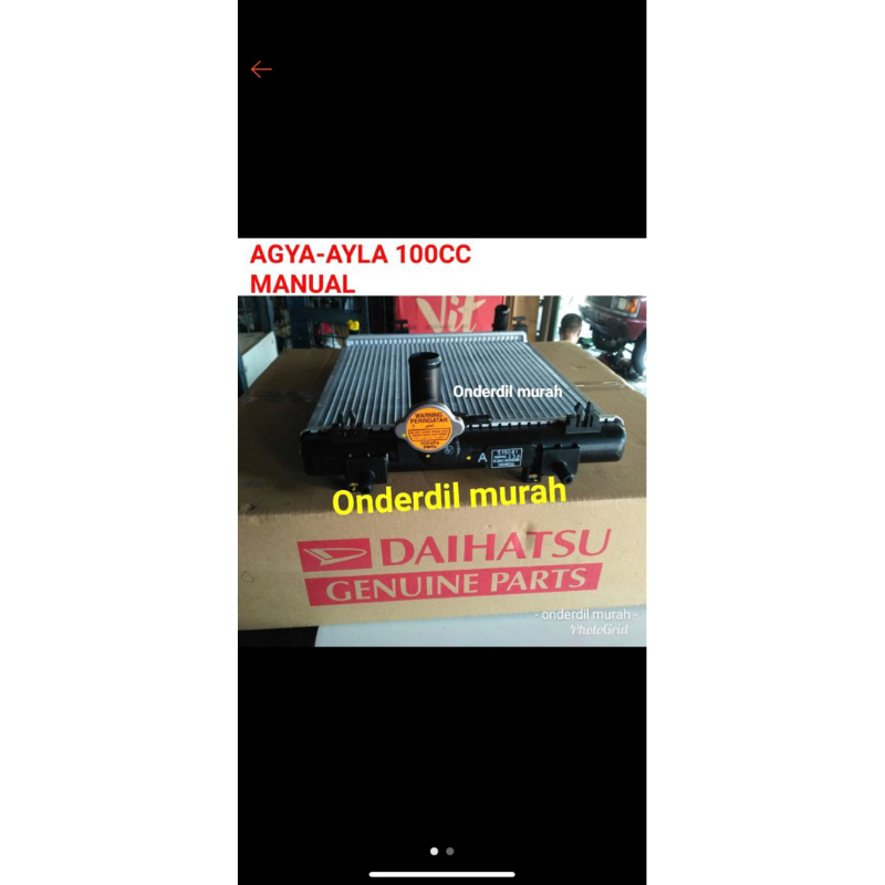 radiator agya ayla manual 1000cc
