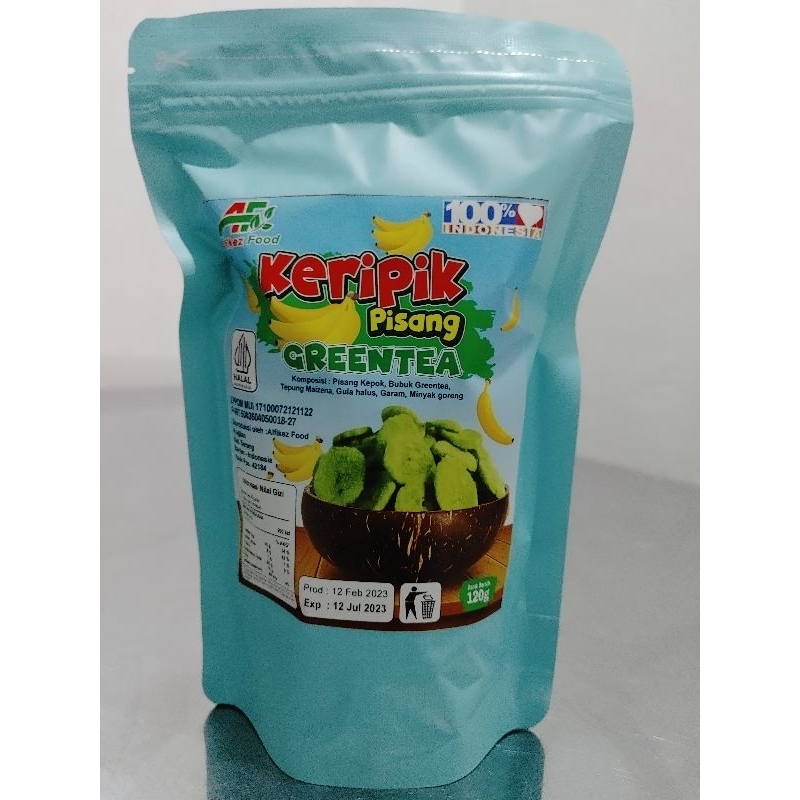 

keripik pisang greentea