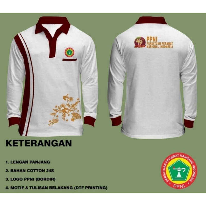 Kaos HUT ppni lengan panjang