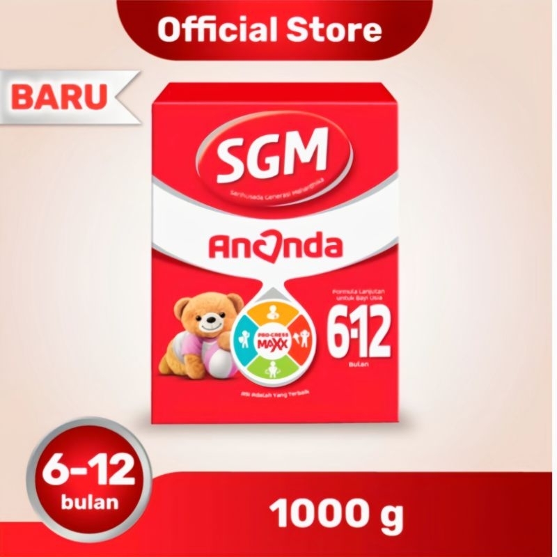 SGM ANANDA 2 SUSU FORMULA BAYI 6-12 BULAN 1KG