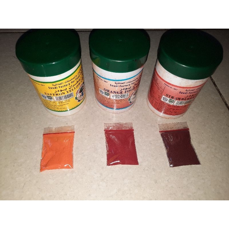 

saffron bubuk kuning orange merah 5gram