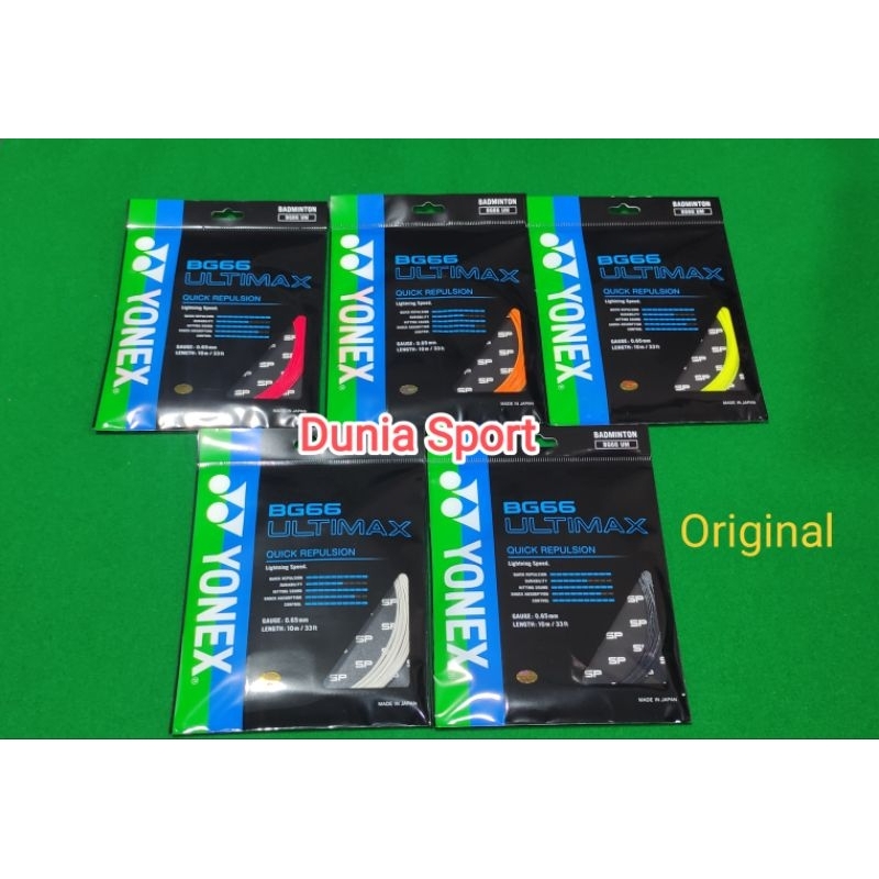 Senar Raket BG 66 Ultimax / BG 66 Ultimax / Yonex BG 66 Ultimax Original