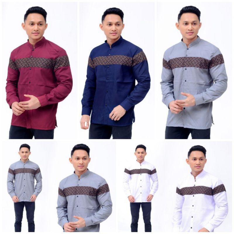 baju muslim pria lengan panjang koko pria lengan panjang