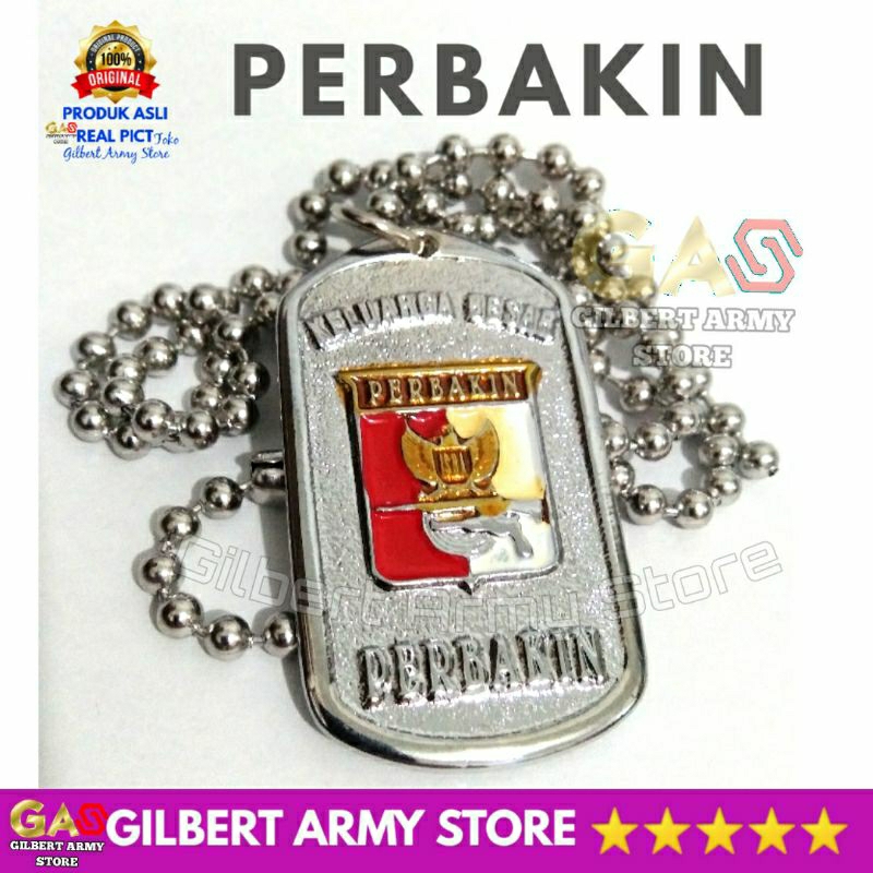 Kalung Perbakin titanium Pria Terbaru GILBERT ARMY STORE