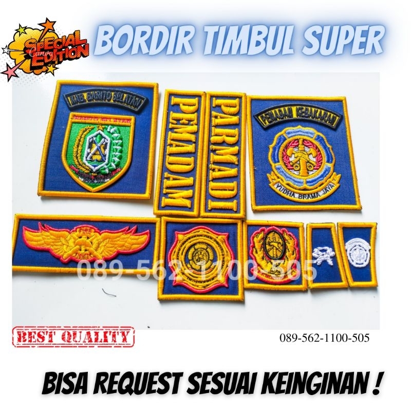 logo pemadam timbul | atribut pemadam murah