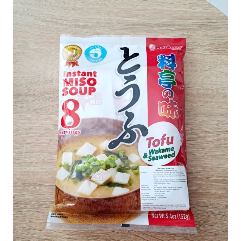 

Sup Miso Instant Marukome Tofu Ryoutei no Aji (dengan tahu)