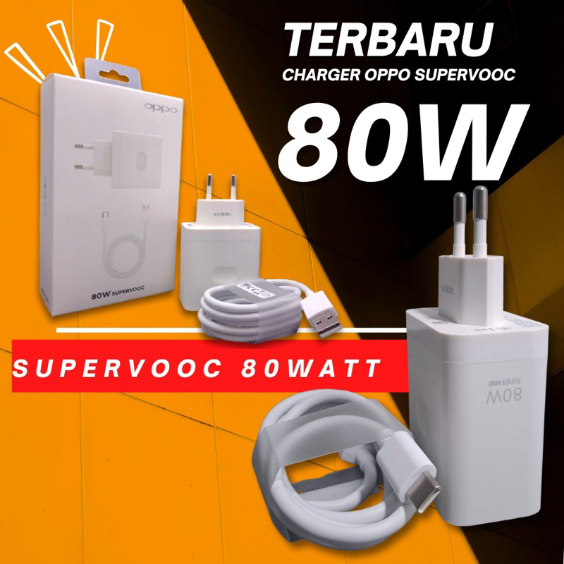 Charger Oppo 80W SuperVooc Fast Charging Original 100% Tipe C