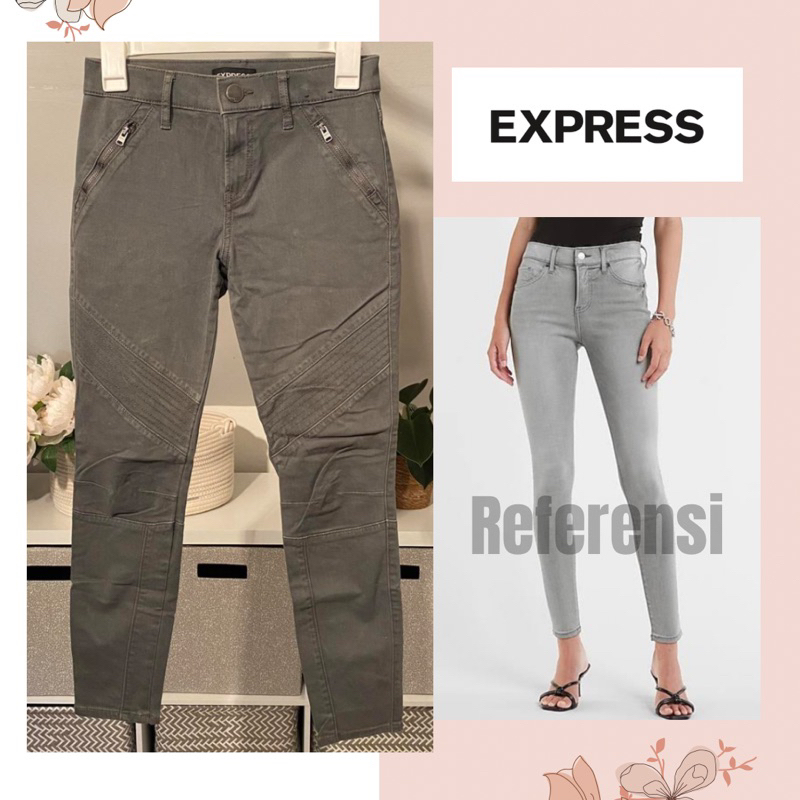 EXPRESS Ankle Legging Mid Rise | Celana Jeans Express