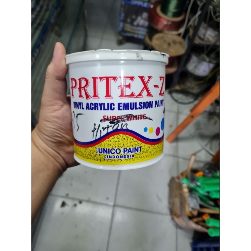cat tembok pritex 1kg warna hitam