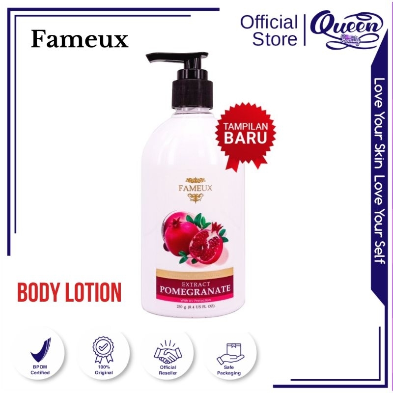 fameux whitening body lotion exstra pomegrante 250g