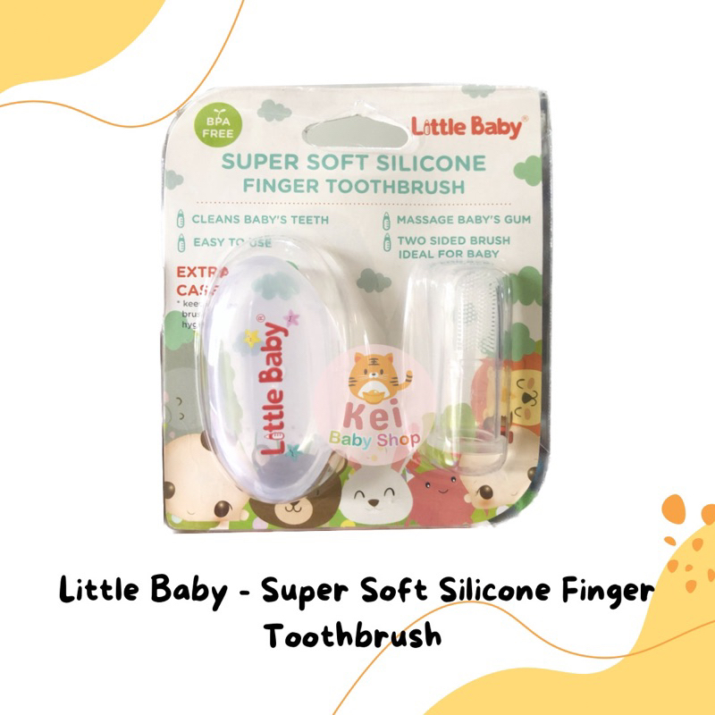 Sikat Lidah Bayi Silikon Little Baby - Sikat Gusi Bayi Lembut - Pembersih Mulut Bayi BPA Free