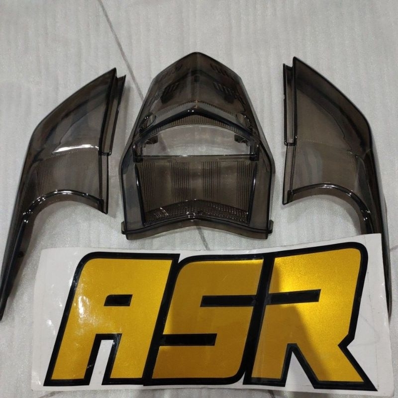 asr hitam mika kaca lampu stop belakang plus sen beat lama karburator old smoke