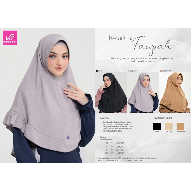 Kerudung Fauziah Rabbani ORI