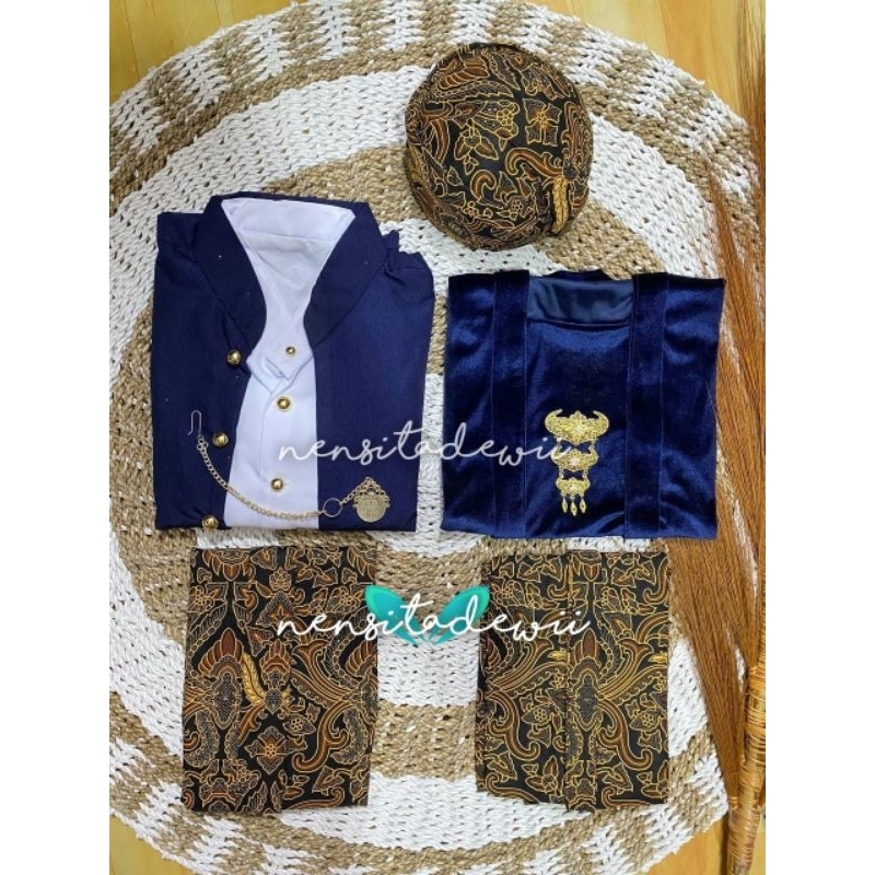 [Navy] Baju Prewed Instan / Baju Adat Jawa, Kd: N/SPD01A