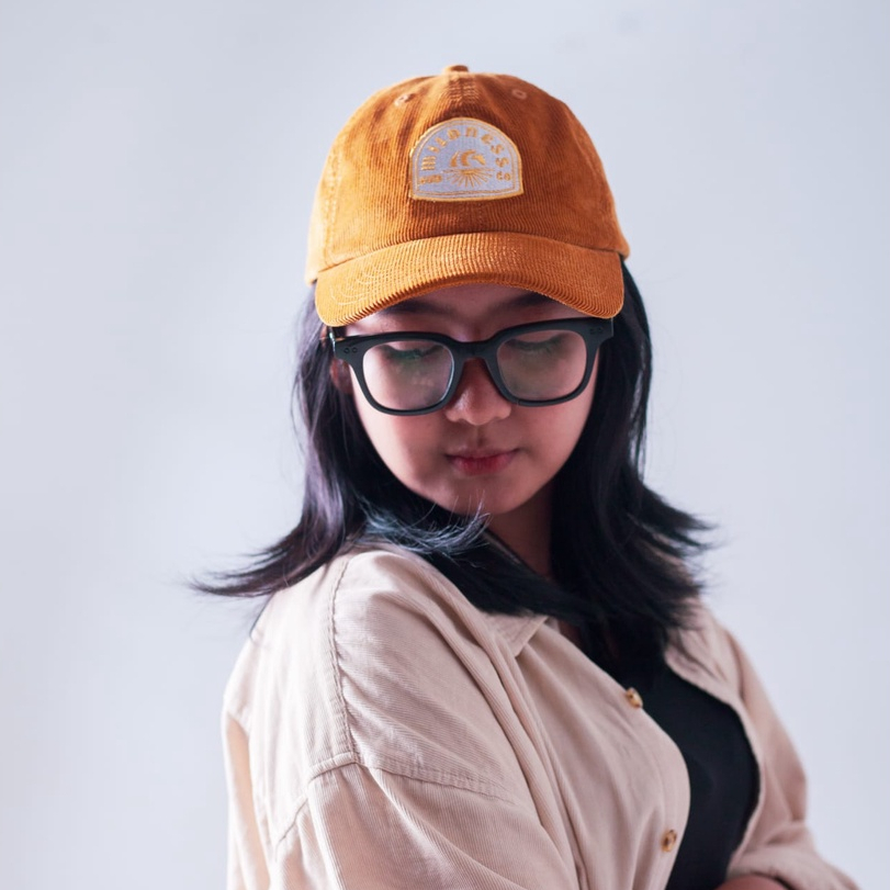 Mildness Baseball Polo Caps Desierto Corduroy Hat Brown Pria Wanita