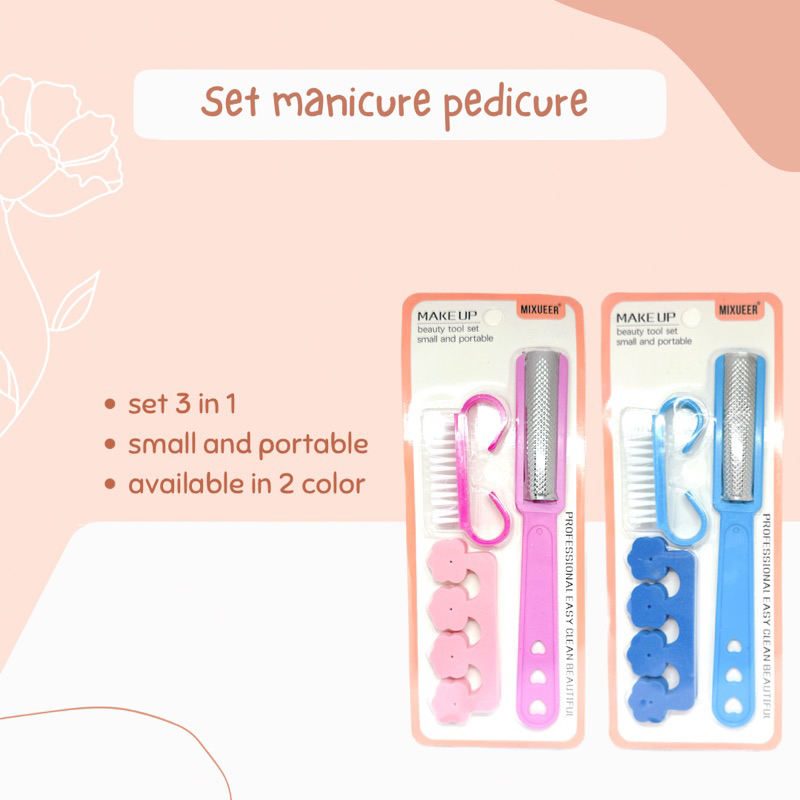 [007] SET MANICURE PEDICURE 3 in 1, SET NAIL KAKI, PERALATAN MANICURE