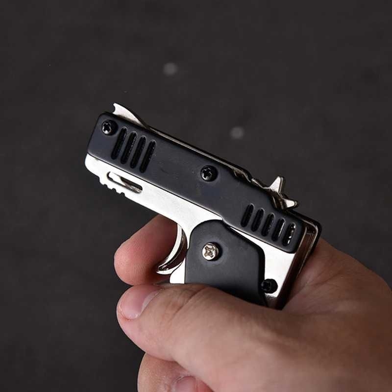 HoMart Mainan Pistol Karet Gelang Foldable Rubber Band Gun - XH-099 Hitam Biru Hijau