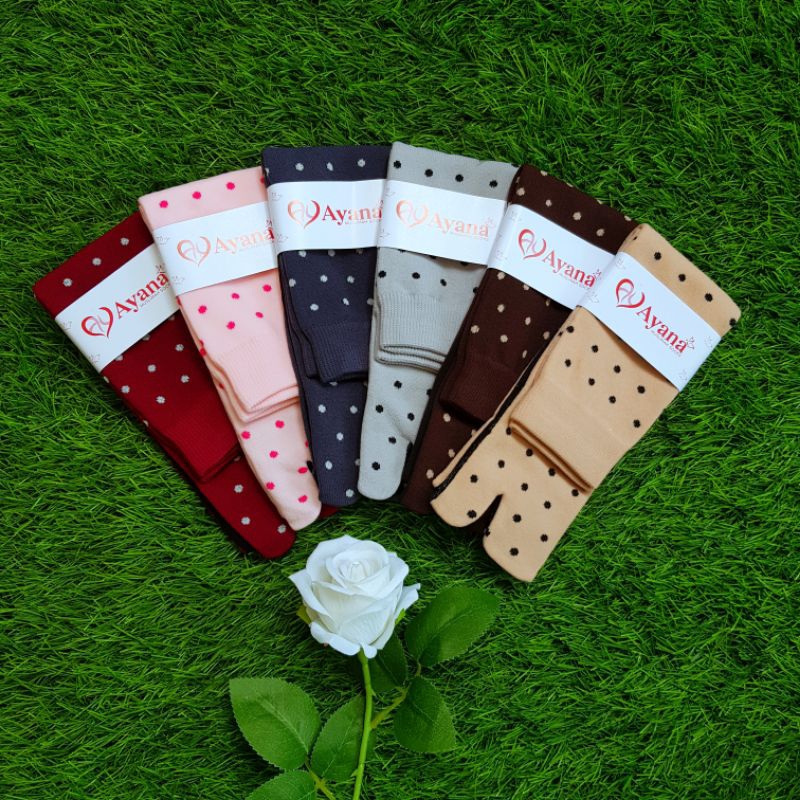 Kaos Kaki Jempol Motif Polkadot Ayra